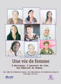 Visuel d'un film avec un mosaïque de photo de femmes, le titre et d'autres informations