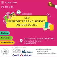 Visuel d'un événement avec les informations le concernant et des illustrations