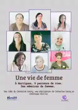 Visuel d'un film documentaire avec les informations concernant la projection et un mosaïque de photos de femmes de différents âges et nationalités
