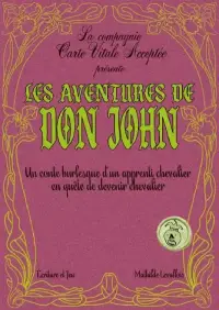Visuel d'un spectacle de théâtre avec les informations le concernant sur un fond rose avec une calligraphie ancienne