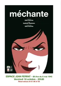Visuel d'un événement avec les informations le concernant et le portrait dessiné d'une femme